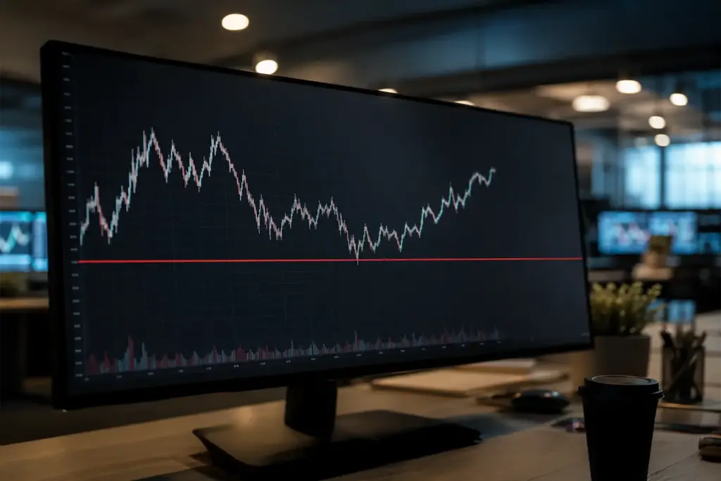 barrier level stock chart structured product monitor