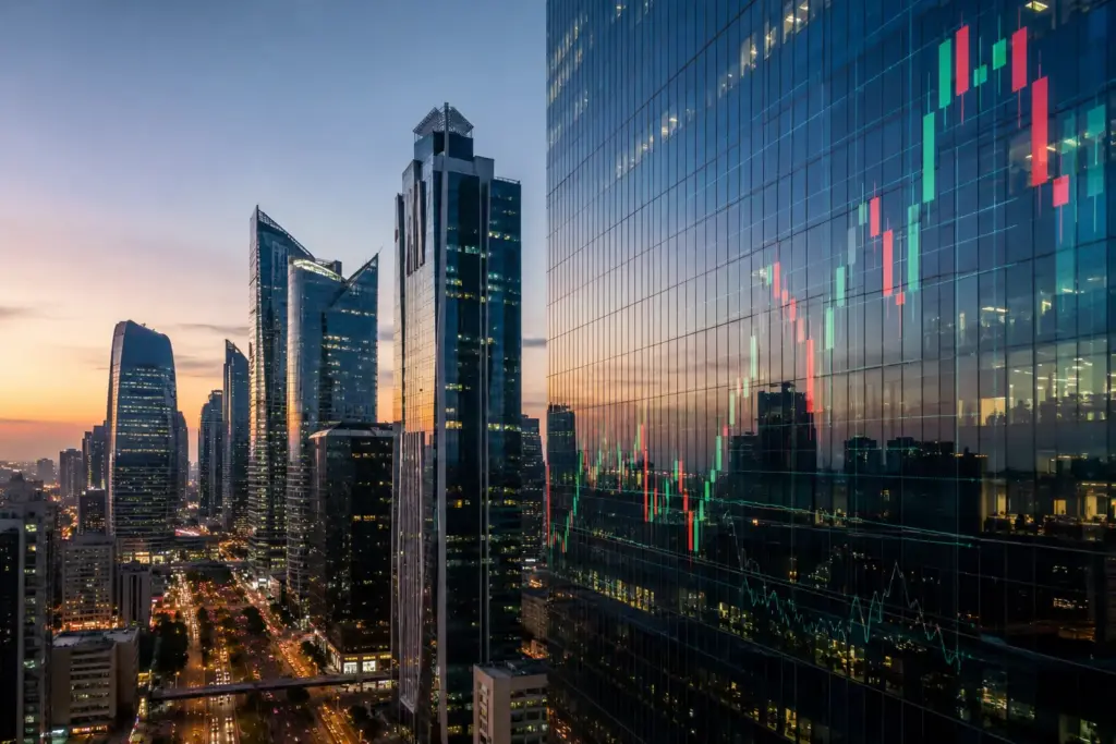financial district stock market industry sector analysis