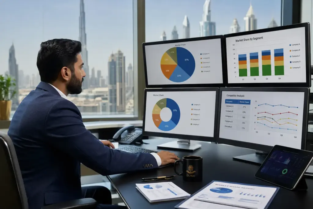 market share analysis financial analyst dubai office
